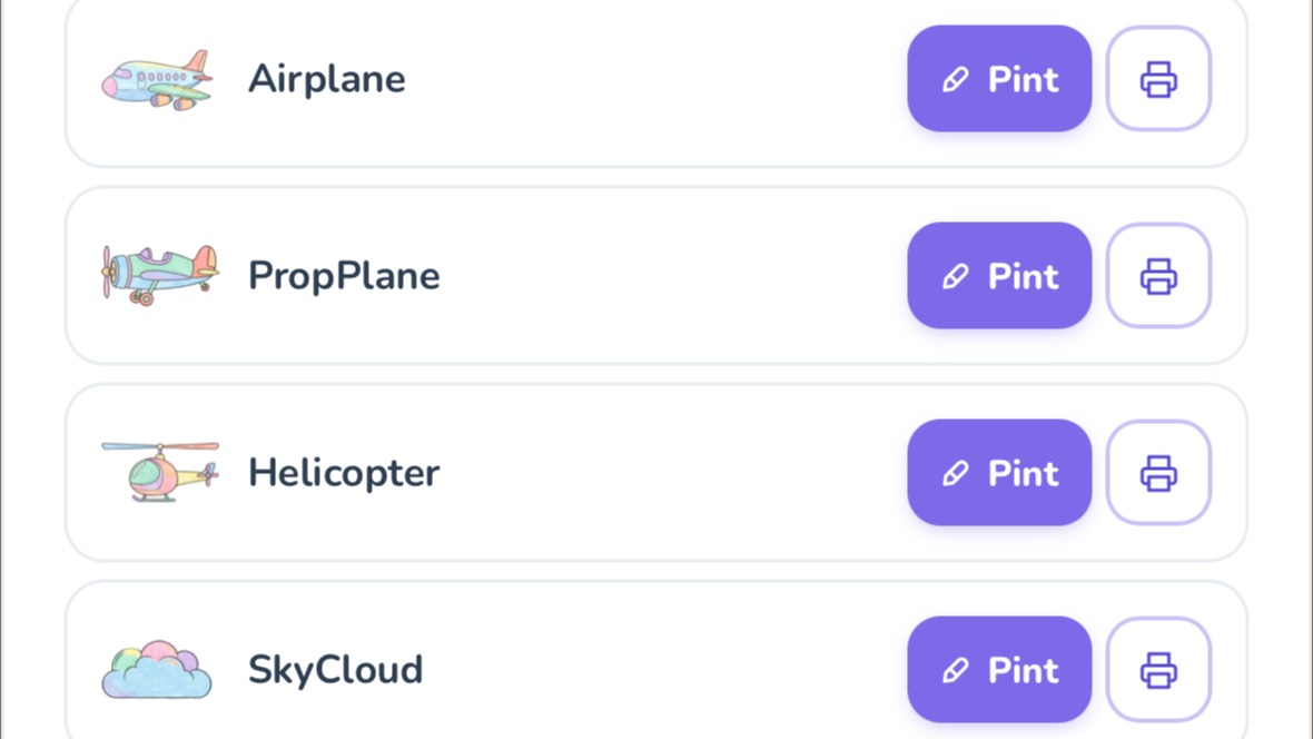 The Creature Catalog in Pintsei — every creature row has a purple Pint button